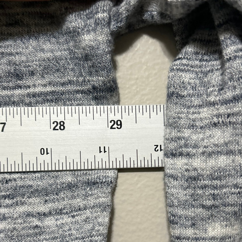 Coldwater Creek Sweater 1X 18 Blue Space Dye Crochet Yoke 3/4 Sleeve Coastal Fit - Picture 8 of 9